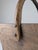 Brown Antique Wabi-Sabi Wooden Log Basket with Wrought Iron Fittings For Sale - Image 8 of 18
