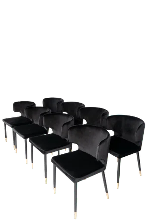 Modern Kayla Upholstered Dining Chairs- Set of 8