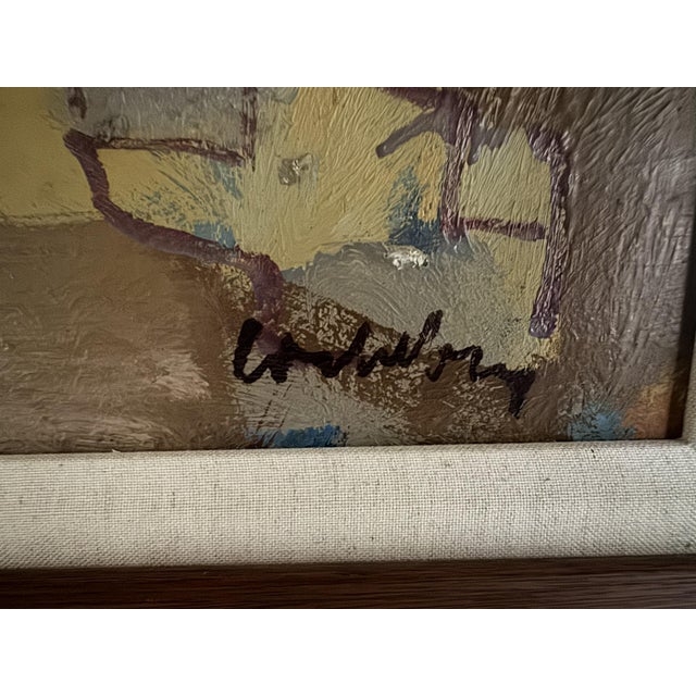 Original oil on canvas by Swedish artist Bertil Wahlberg (1923–1980), signed lower right. This panoramic composition...