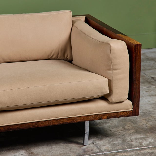 Milo Baughman Rosewood Case Sofa for Thayer Coggin For Sale - Image 12 of 18