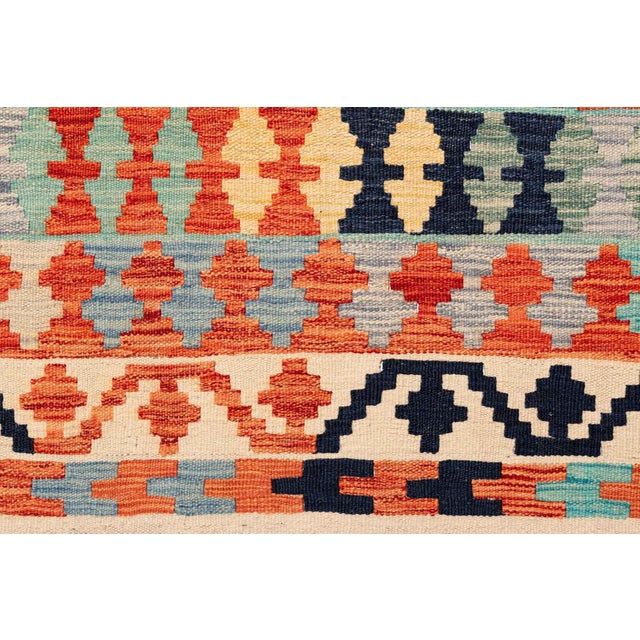 Textile Handwoven Kilim Rug, Afghanistan For Sale - Image 7 of 18