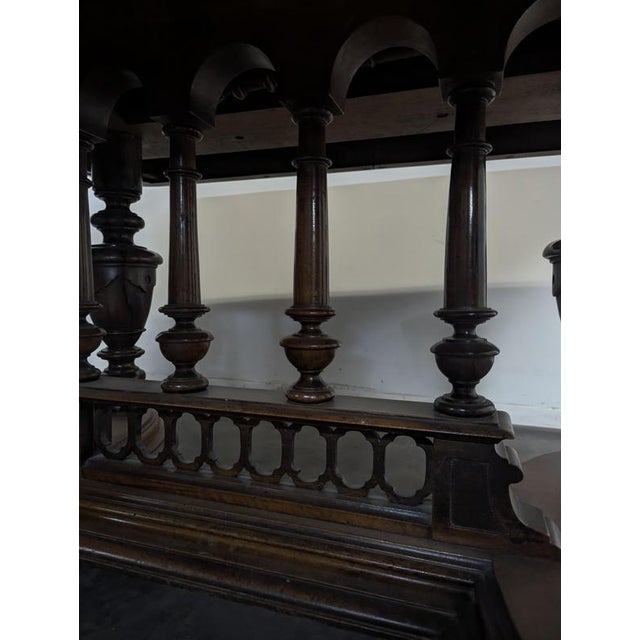 Renaissance Table in Solid Walnut For Sale - Image 9 of 10