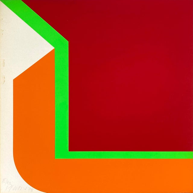 Georg Karl Pfahler, Three-Color, 1973, Screen Print on Light Cardboard For Sale - Image 12 of 12