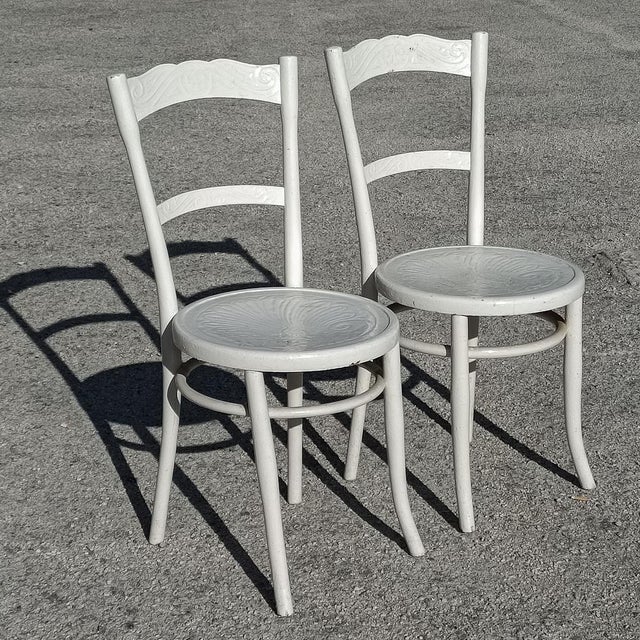 White Chairs, 1930s, Set of 2 For Sale - Image 14 of 18