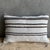 Creamy white hemp rug pillow with stripes. Soft hand, linen blend backing with zipper closure. Spot cleaning is...