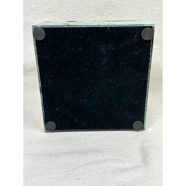 Glass Marbled Glass Jewelry Box For Sale - Image 7 of 7