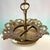Portuguese Regency Style Frosted Glass Pendant with Ornate Brass Crown, 1980s For Sale - Image 13 of 17