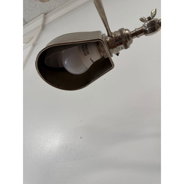 Early 21st Century Ralph Lauren Home Rl '67 Polished Nickel Boom Arm Desk Lamp For Sale - Image 5 of 7