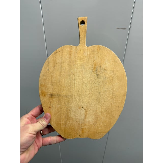 English Maple Apple Cutting Board For Sale - Image 9 of 10