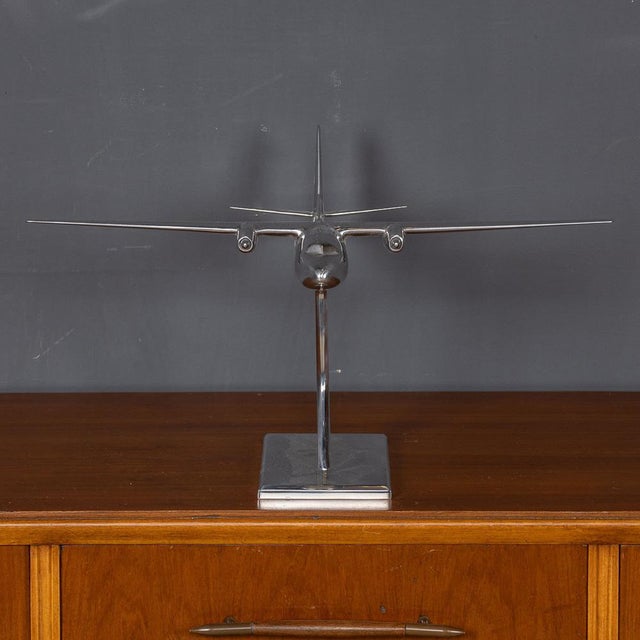 1950s Polished Metal Passenger Plane Model, 1950s For Sale - Image 5 of 16