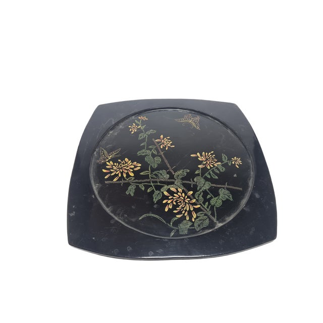 Wood Japanese Lacquerware Tray, 1950s For Sale - Image 7 of 18