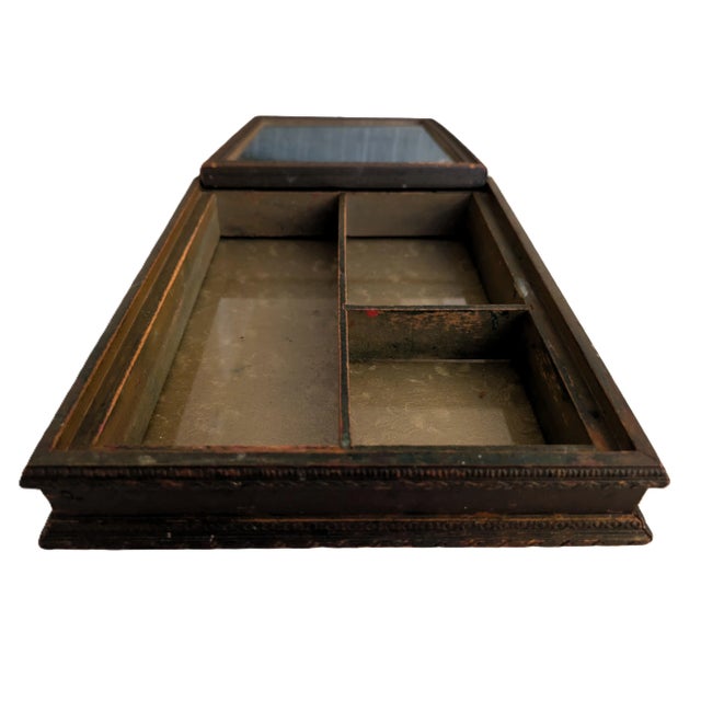 1920s Antique Jewelry Vanity Box With Mirror Chairish