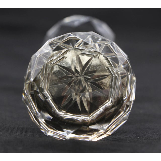 Traditional Pair of Vintage Faceted Collectors Cut Glass Doorknobs For Sale - Image 3 of 7