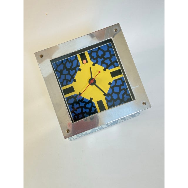 Nathalie Du Pasquier Plaisant Mainten “Objects for the Electronic Age” Postmodern Table Clock 1983 For Sale - Image 9 of 10