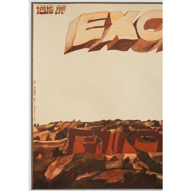 Date: 1973 Size: 23 x 33 inches Artist: Jan Sawka About the poster: Starting in the mid-1960s Wroclaw became a center for...