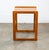 1960s Mid Century Danish Modern Side Table End Square Restored Oak Wood For Sale - Image 4 of 12