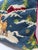 Traditional 1990s Needlepoint Christmas Pillow Frosty Snowman & Reindeer Scene - Wool Embroidery, Red Velvet Back For Sale - Image 3 of 8