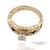 Gold 0.13 Ct Natural Diamond 14k Yellow Gold Openwork Scroll Design Ring, Size 5 For Sale - Image 8 of 13