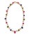 Bochic "Capri" Vintage Diamond, Ruby & Fancy Sapphire Necklace Set in 18K & Silver For Sale - Image 18 of 18
