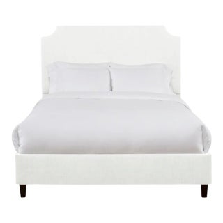 Reagan Twin Bedframe, Ivory Linen For Sale
