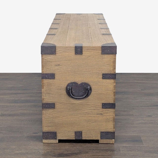 Restoration Hardware Restoration Hardware Industrial Wood 6-Drawer Dresser For Sale - Image 4 of 11