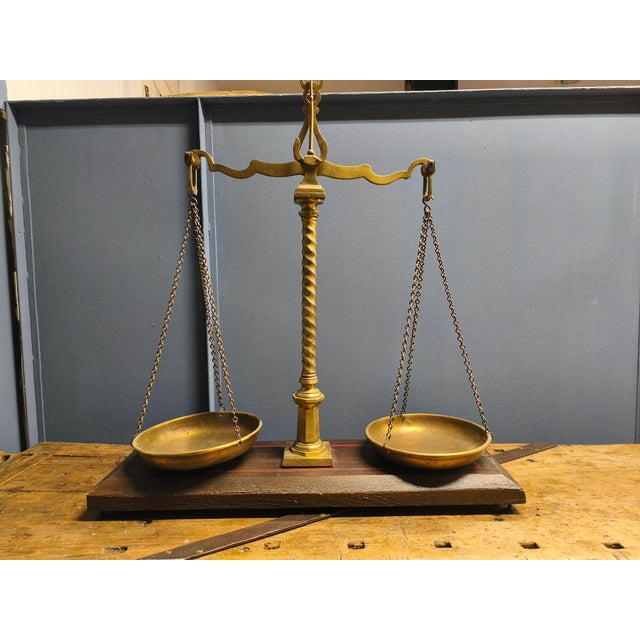 Large Copper Pharmacy Scale, 1700s For Sale - Image 13 of 14