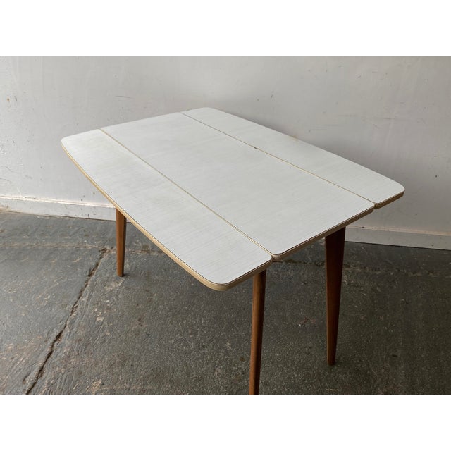 Mid-Century Extending Drop-Leaf Kitchen Table, 1960s For Sale - Image 4 of 7