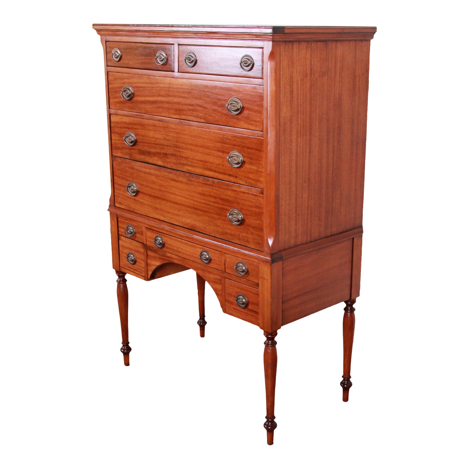 Antique Mahogany 10Drawer Highboy Chest of Drawers, Circa 1910 Chairish