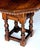 Wood Pair Rustic Continental Baroque Style Octagonal Single-Drawer Side Tables For Sale - Image 7 of 13