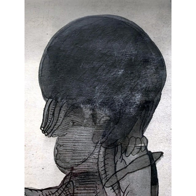 Framed Work on Paper by Jose Luis Cuevas - Pair For Sale - Image 11 of 13