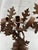 Brown Oak Leaves and Acorns Metal Candelabra For Sale - Image 8 of 9