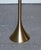 Gold Floor Lamp with White Shade For Sale - Image 6 of 9