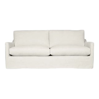 Moss Home Megan Sofa 108"W, Safari Optic White For Sale