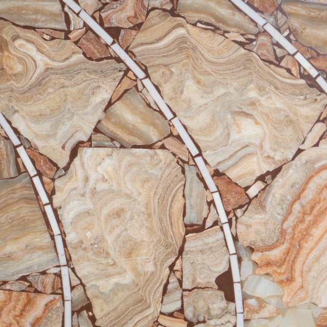 1960s Italian Tessellated Stone "Map of the World" Art Sculpture in Agate, Marble, and Quartz For Sale - Image 12 of 12