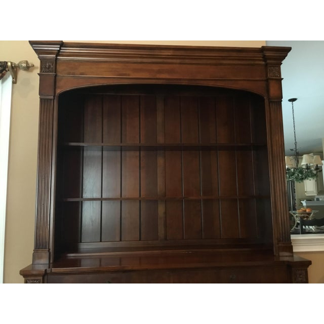 Ethan Allen Ethan Allen British Classics Motorized Tv Lift and Bookcase Cabinet For Sale - Image 4 of 11