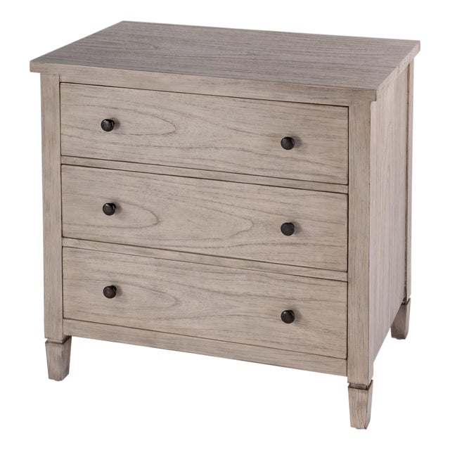 Flagstaff 30 in. W Rectangular Wood 3 Drawer Dresser, Desert Sand For Sale