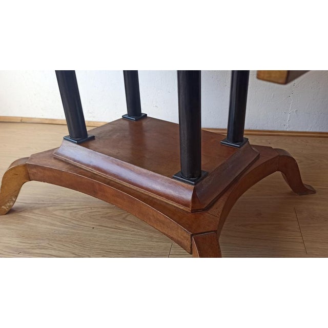 Wood Large Victorian Style Adjustable Side Table, 1950s For Sale - Image 7 of 18