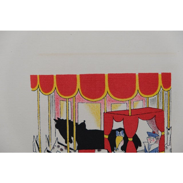 Lucien Boucher, Le carrousel, Lithograph For Sale - Image 5 of 6