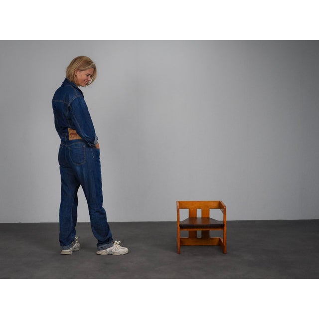 Wood Art Deco Childrens Chair by Pander, Netherlands, 1930s For Sale - Image 7 of 12