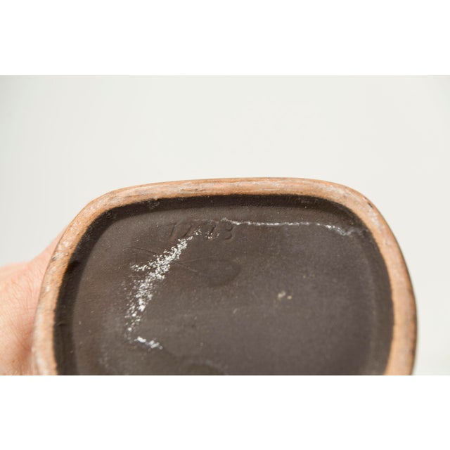 Black Ceramic Vase from Strehla Keramik, Germany, 1960s For Sale - Image 8 of 15