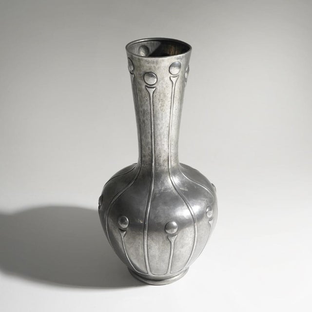 1920s Art Deco Pewter Vase by Bellotti, 1920s For Sale - Image 5 of 13