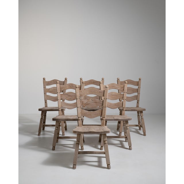 Set of Six Oak Dining Chairs, Antique, France, Circa 1970 For Sale - Image 13 of 13