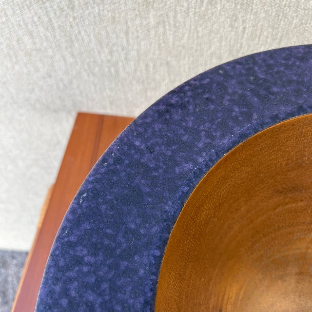 Postmodern Ceramic Decorative Center Bowl Signed by Japanese Artist Masuo Ojima. C 1980s For Sale - Image 15 of 18