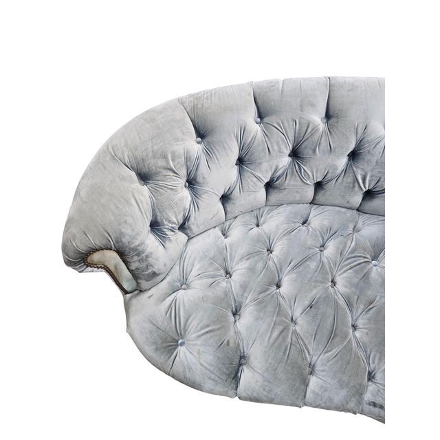 Early 21st Century Rebecca Mirrored Tufted Sofa For Sale - Image 5 of 11