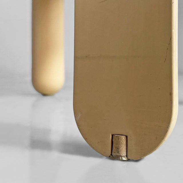 Italian Space Age Cream Chairs by Joe Colombo for Kartell, 1970s, Set of 2 For Sale - Image 13 of 18