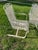 1970s 1970s 4 Woodard Wrought Iron Cantilever Garden Patio Chairs Dogwood, Attributed For Sale - Image 5 of 10