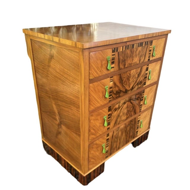 Art Deco Inlaid Chest of Drawers, 1930s For Sale - Image 6 of 9
