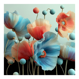 Surreal Poppies Contemporary Photograph