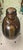 Vintage Hand-Painted Blackware Pottery Bottle Vase With Floral Folk Art Motif For Sale - Image 11 of 18