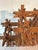 Wood Antique Tramp Art Crown of Thorns Wooden Cross For Sale - Image 7 of 7